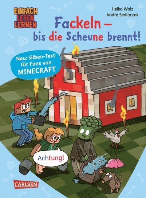 Heiko Wolz - Minecraft Silben-Geschichten: Fackeln – bis die Scheune brennt!, E-bok