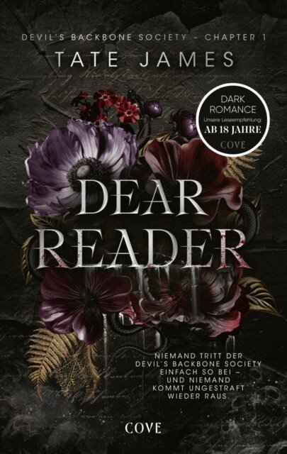 Tate James - Dear Reader (Devil's Backbone Society 1), E-bok