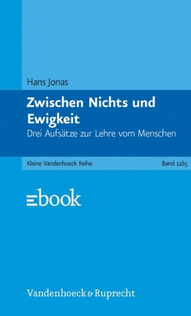 Hans Jonas - Zwischen Nichts und Ewigkeit, E-bok