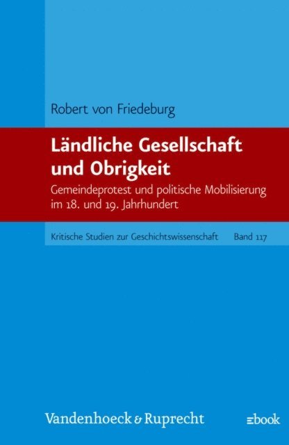 Robert von Friedeburg - Ländliche Gesellschaft und Obrigkeit, E-bok