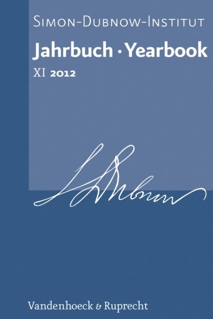 Dan Diner - Jahrbuch des Simon-Dubnow-Instituts / Simon Dubnow Institute Yearbook XI (2012), E-bok