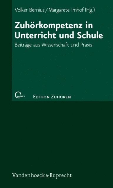 Margarete Imhof, Volker Bernius - Zuhörkompetenz in Unterricht und Schule, E-bok