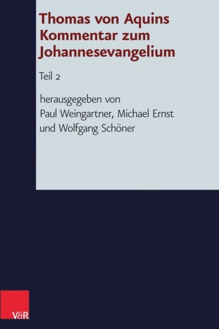 Wolfgang Schoner, Michael Ernst, Paul Weingartner - Thomas von Aquins Kommentar zum Johannesevangelium, E-bok