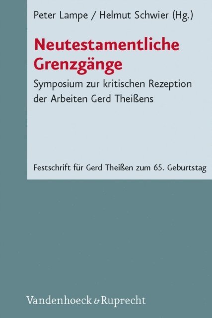 Helmut Schwier, Peter Lampe - Neutestamentliche Grenzgänge, E-bok
