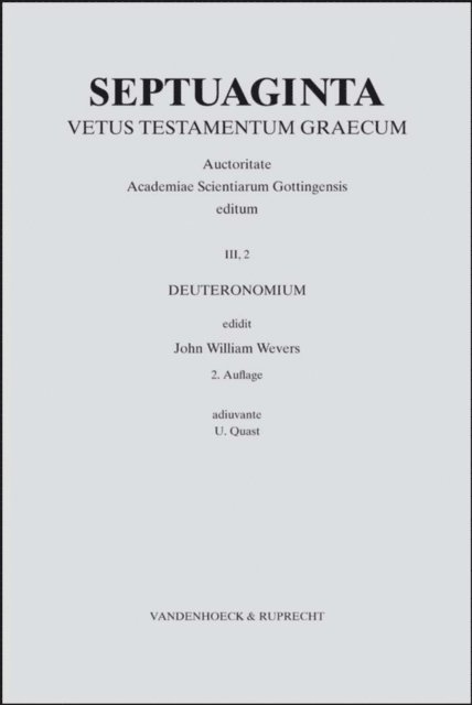 John William Wevers - Septuaginta. Band 3,2, E-bok