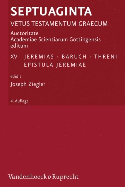 Joseph Ziegler - Septuaginta. Band 15, E-bok