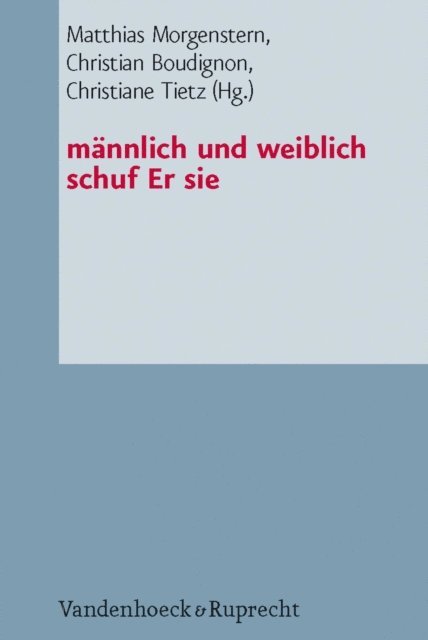 Christiane Tietz, Christian Boudignon, Matthias Morgenstern - männlich und weiblich schuf Er sie, E-bok