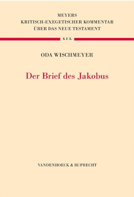 Oda Wischmeyer - Der Brief des Jakobus, E-bok