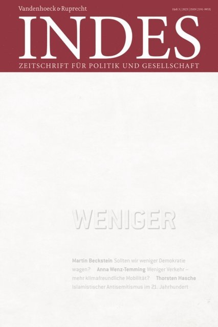 Frank Decker - Weniger, E-bok