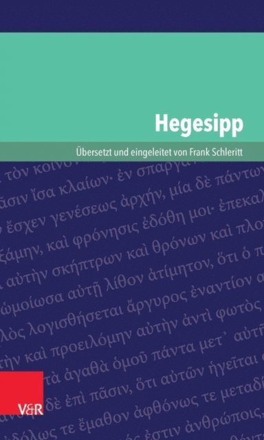 Frank Schleritt - Hegesipp, E-bok