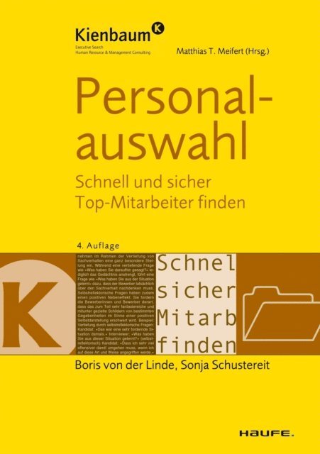 Sonja Schustereit, Boris von der Linde - Personalauswahl, E-bok