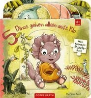 Mein Mitmach-Puzzle-Buch: 5 Dinos gehen allein aufs Klo, Kartonnage