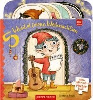 Mein Mitmach-Puzzle-Buch: 5 Wichtel feiern Weihnachten, Kartonnage