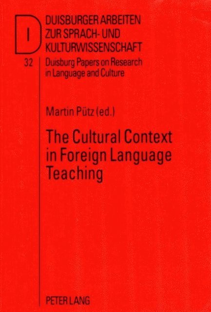 Putz Martin Putz - Cultural Context in Foreign Language Teaching, E-bok
