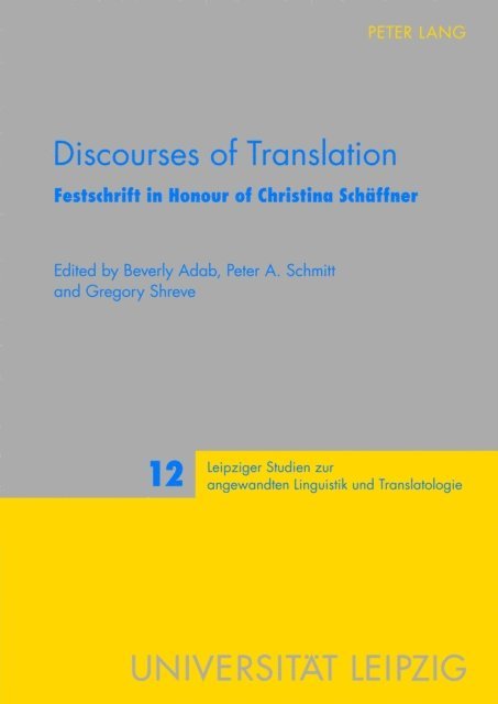 Shreve Gregory M. Shreve, Schmitt Peter A. Schmitt, Adab Beverly Adab - Discourses of Translation, E-bok