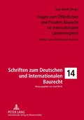 Fragen zum Oeffentlichen und Privaten Baurecht im Internationalen Laendervergleich