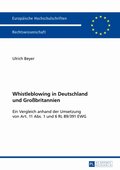 Whistleblowing in Deutschland und Groÿbritannien