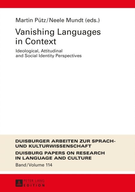 Mundt Neele Mundt, Putz Martin Putz - Vanishing Languages in Context, E-bok