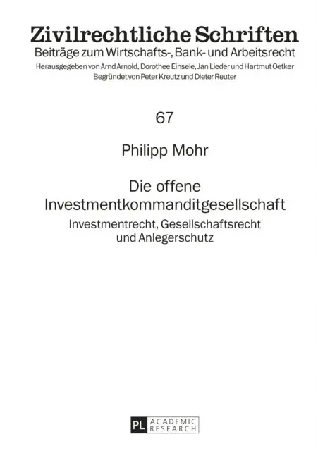 Mohr Philipp Mohr - Die offene Investmentkommanditgesellschaft, E-bok. Tillgänglighet: Lägg i varukorg