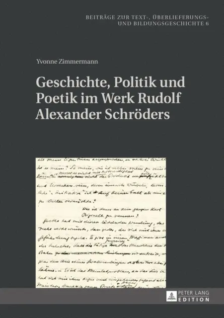Zimmermann Yvonne Zimmermann - Geschichte, Politik und Poetik im Werk Rudolf Alexander Schroeders, E-bok. Tillgänglighet: Lägg i varukorg