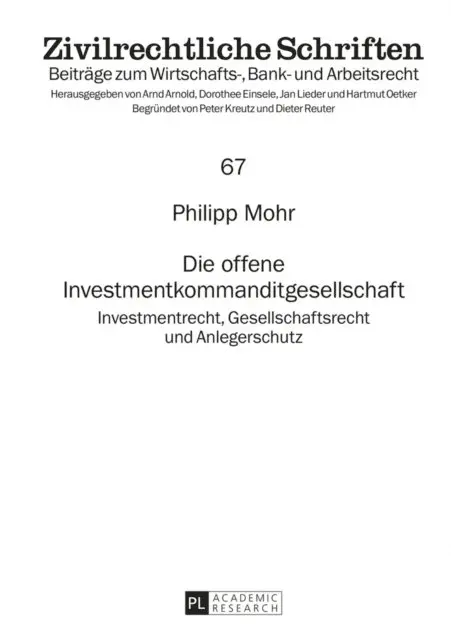 Mohr Philipp Mohr - Die offene Investmentkommanditgesellschaft, E-bok. Tillgänglighet: Lägg i varukorg
