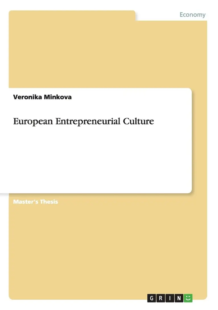 Veronika Minkova - European Entrepreneurial Culture, Häftad. Tillgänglighet: Lägg i varukorg