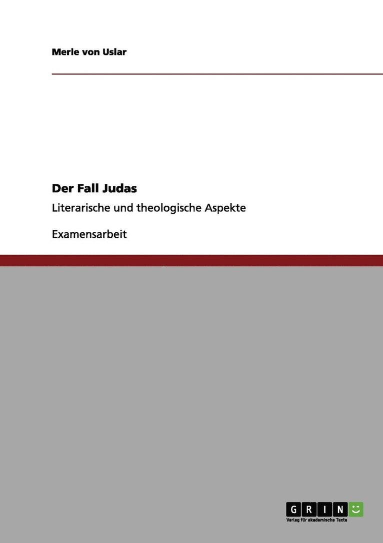 Merle Von Uslar - Fall Judas, Häftad