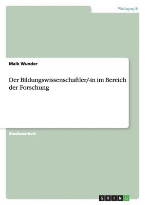 Maik Wunder - Bildungswissenschaftler/-in im Bereich der Forschung, Häftad