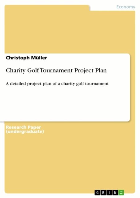 Christoph Muller - Charity Golf Tournament Project Plan, E-bok