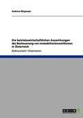 betriebswirtschaftlichen Auswirkungen der Besteuerung von Immobilieninvestitionen in �sterreich