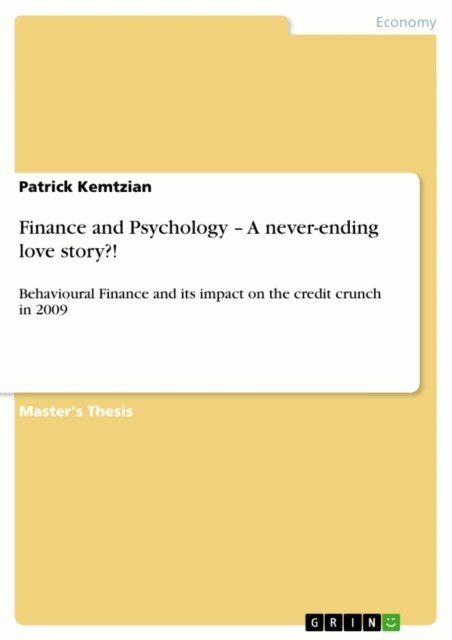Patrick Kemtzian - Finance and Psychology - A never-ending love story?!, E-bok