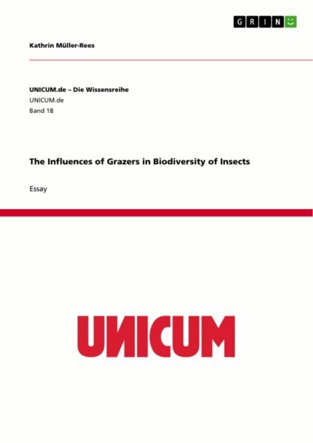 Kathrin Muller-Rees - Influences of Grazers in Biodiversity of Insects, E-bok. Tillgänglighet: Lägg i varukorg