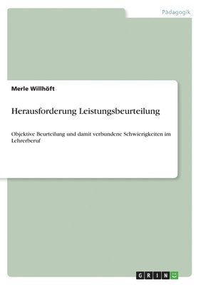 Merle Willhöft - Herausforderung Leistungsbeurteilung, Häftad