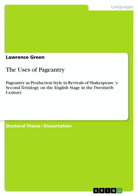 Lawrence Green - Uses of Pageantry, E-bok