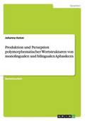Produktion und Perzeption polymorphematischer Wortstrukturen von monolingualen und bilingualen Aphasikern