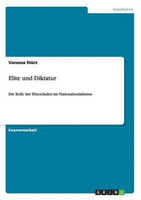 Vanessa Stürz - Elite und Diktatur, Häftad