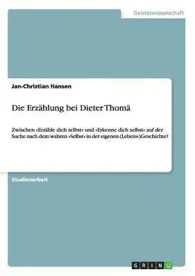 Jan-Christian Hansen - Erzählung bei Dieter Thomä, Häftad. Tillgänglighet: Lägg i varukorg