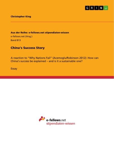 Christopher King - China's Success Story, E-bok