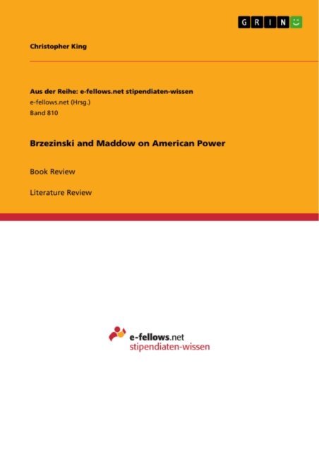 Christopher King - Brzezinski and Maddow on American Power, E-bok
