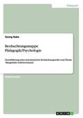 Beobachtungsmappe P�dagogik/Psychologie