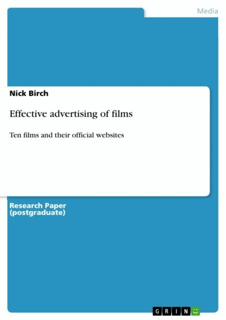 Nick Birch - Effective advertising of films, E-bok