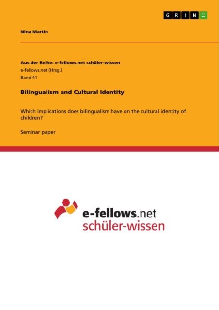 Nina Martin - Bilingualism and Cultural Identity, E-bok. Tillgänglighet: Lägg i varukorg