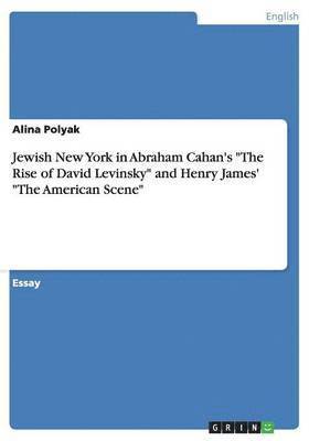 Alina Polyak - Jewish New York in Abraham Cahan's "The Rise of David Levinsky" and Henry James'  "The American Scene", Häftad
