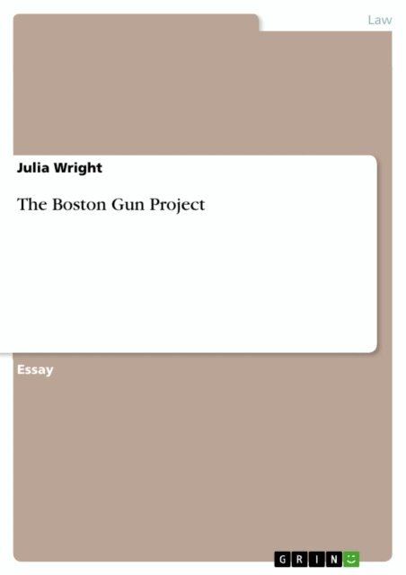 Julia Wright - Boston Gun Project, E-bok
