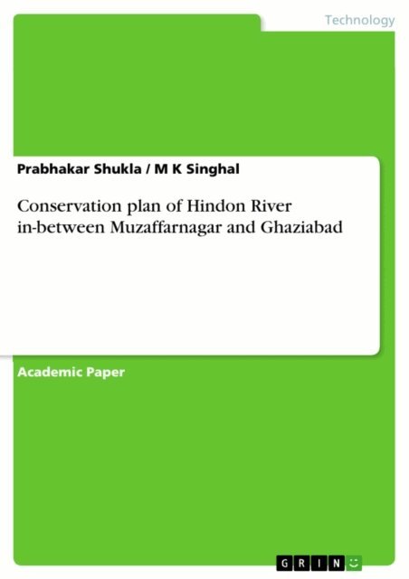 M K Singhal, Prabhakar Shukla - Conservation plan of Hindon River in-between Muzaffarnagar and Ghaziabad, E-bok