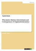 Why Justice Matters. Determinants and Consequences of Organizational Justice
