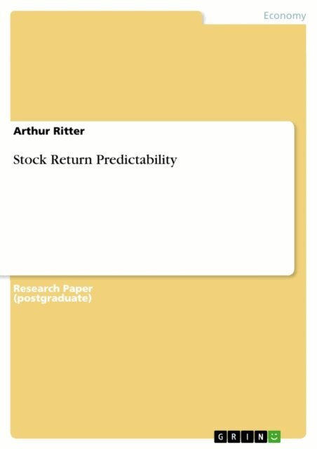 Arthur Ritter - Stock Return Predictability, E-bok