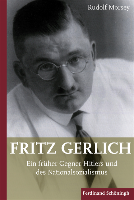 Rudolf Morsey - Fritz Gerlich (1883-1934), E-bok