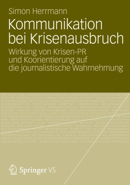 Simon Herrmann - Kommunikation bei Krisenausbruch, E-bok