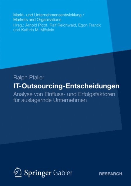Ralph Pfaller - IT-Outsourcing-Entscheidungen, E-bok